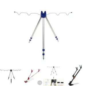 (5조)(3단) 낚시 받침대/민물/받침틀/낚시대/거치대/지지대/삼각대/원투/바다/장어/고정/꽂이/진흙/바닥
