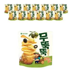 [소비기한 임박] 무뚝뚝감자칩 올리브앤솔트 52g, 14개