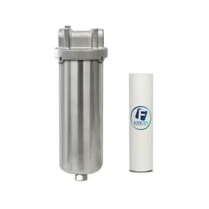 고품질 JC 서스하우징 드레인 10인치 25A SUS 304 스테인리스 하우징 식품용 음료용 상업용 산업용 정수