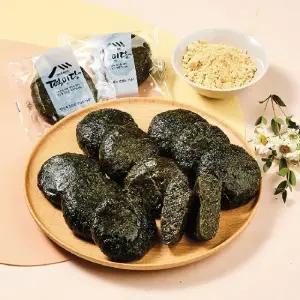 떡미당 제로당 현미 유기농 쑥 인절미 600gX2봉+제로당 콩가루)