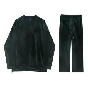 벨벳 트레이닝 바지 런닝복 헬스복 상하의 상의 남자 겨울 엄마등원룩 벨로아 반팔 크롭