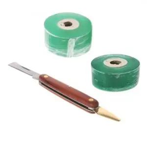 (테이프 2개 + 접목칼) 폴더블112 GRAFTING 접목 테이프/식물/가지/테잎/비닐/태이프/태잎/고정/과수/나무