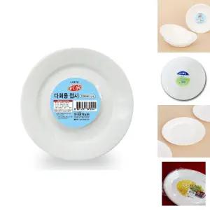 롯데다회용접시230x10P/일회용/용기/플라스틱/접시/종이/그릇/캠핑/식기/파티/다회용/파티용/다회/위생