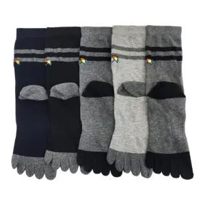 남자발가락양말 장목 발목긴 링글 무좀방지 기능성 양말 5족 국산