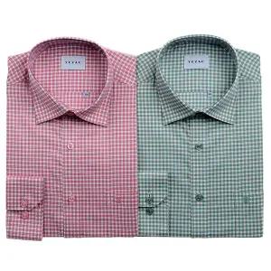 [대구백화점] [예작]신축성 있는 스판 체크 일반핏 긴소매(YJFSBR128)