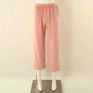 [비너스](천안아산점) SALE/ VEP3875F 따뜻하고 포근한 벨로아 소재로 모던한 감각의 솔리드 바지잠옷