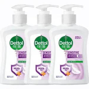 데톨 핸드워시 센서티브 250ml 3개