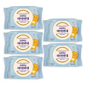 크리넥스 마이비데 클린케어 카카오 화장실용 물티슈 캡형 40매입 x 5팩 휴대용 비데 환자용 물휴지