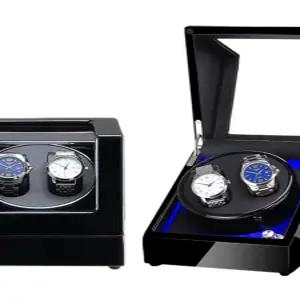 오토메틱 시계 보관함 회전 2구 수납 기계식 상자 관리 와치와인더 수납함 와인딩