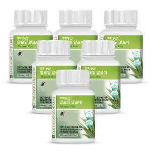 쾌변봤다 알로밀 알로에 120정x6병 배변원활 알로에정