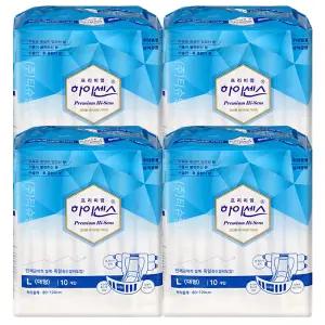 하이센스 와이드 매직테이프 일반 대형 10매x4팩 성인기저귀