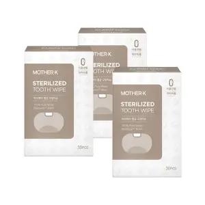 마더케이 멸균 구강티슈 30p, 120g, 3개