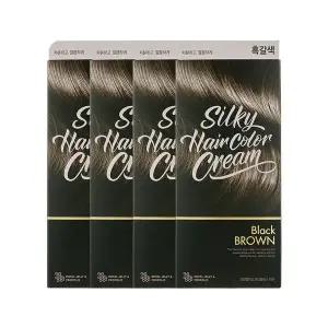 2+2 더페이스샵 스타일리스트 실키 헤어 컬러 크림 흑갈색