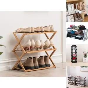 미란다 접이식 무조립 대나무 신발장 3단/다용도/수납장/조립식/신발/정리/틈새/정리대/정리함/거치대