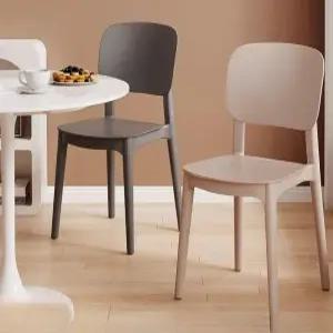 등받이 플라스틱의자 겹치는 가벼운 체어 의자 사각 사무용