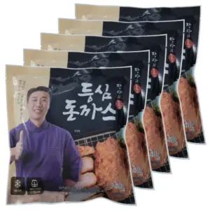 장사의신 밀키트 돈카츠 튀겨나온 등심 돈까스 냉동식품 2개입 x 5팩