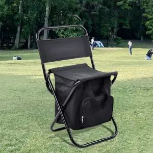 휴대용 접이식 보냉 가방 의자 등받이 캠핑 낚시 의자 아이스백