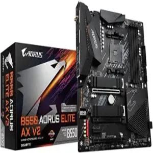 기가바이트 B550 AORUS 엘리트 AX V2 마더보드 AMD AM4 Ryzen 5000 프로세서 ATX DDR4 듀얼 M.2 SATA 6Gb