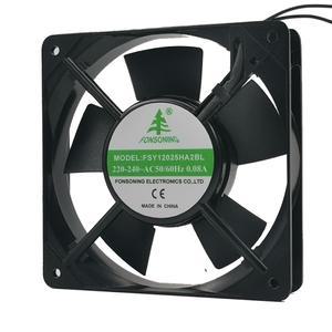 FSY12025HA2BL AC 냉각 선풍기 220-240V 50Hz 0.08A 12cm 120x120x25mm
