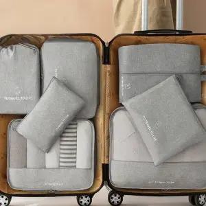 40000KM 여행용 압축 수납 파우치 7종 세트 캐리어 정리백