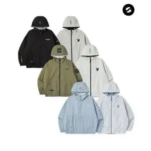 후드집업 CQK LW241JP903 공용) 윈드 리버시블 후드 자켓