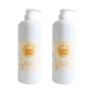 에코스킨 천연 수제 참 쌀겨 때비누 1000ml 2병