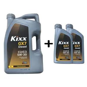 KIXX GX7 디젤 C2 C3 5W30 6L 1개 + 1L 2개 디젤엔진오일