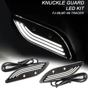 오토바이 핸드 가드 장식 조명 너클 가드 LED 키트 야마하 FJ-09 MT-09 MT09 트레이서 2014 2015 2016 2017
