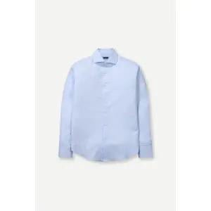 [본](신세계 사우스시티)BON 블루 트윌 와이드카라 드레스 셔츠 BNESBA607