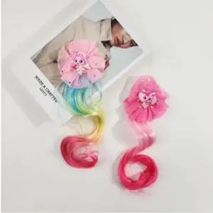 정품 KC 캐치 티니핑 붙임머리 부분 가발 브릿지 헤어집게핀 3974