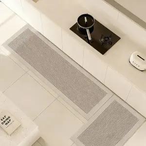 빨아쓰는 규조토 발 매트 프리미엄 체크 스트라이프 주방 씽크대 욕실 호텔 현관 생활 방수 논슬립 싱크대 발판