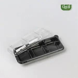 반찬용기 일회용 PET포장 직사각 AJ-3칸 소스칸 1000개세트