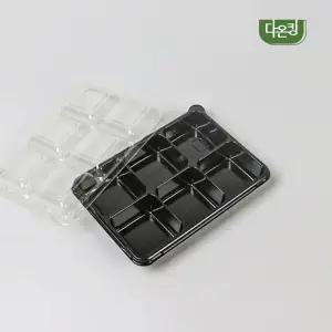 반찬용기 일회용 PET포장 직사각 AJ-6칸 소스칸 600개세트