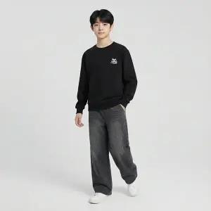 [행텐주니어]틴즈 풀밴딩 세미와이드 데님팬츠(14560-055-201-10-165)