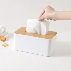 원목 휴지 케이스 우드 각티슈 커버 사각 휴지함 티슈 보관함 곽티슈 박스 (WFKL0PG)