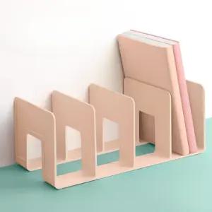 책상위 북트레이 책상책꽂이 책꽂이 4칸 핑크 간이