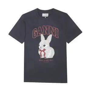 [가니] GANNI A1050061 252 버니 로고 여성 반팔티