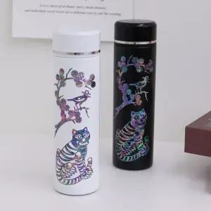 호작도 까치호랑이 자개 텀블러 500ml 케이팝 데몬헌터스 사자보이즈 더피 모티브 전통 민화 박물관굿즈