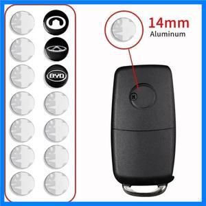 미쓰비시 쌍용 현대 쉐보레 시트로엥 렉서스 지프 그레이트 월 차량용 리모컨 키용 14mm 자동차 로고 스티