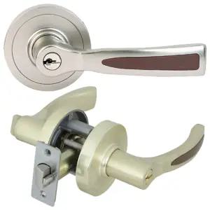 정화테크-목문레버 2000광개토 GY (1EA)손잡이용품 도어레바 손잡이 소품 도어록 레바 레버