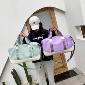 [라일리] Rly 파스텔컬러 헬스백 가벼운 여행가방 신발 분리