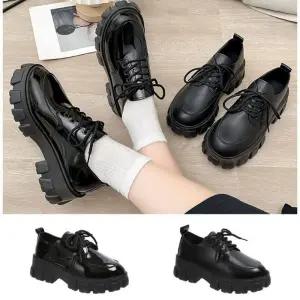 [오노마] ONM 여성 유광 무광 키높이 깜찍 데일리슈즈 통굽 로퍼