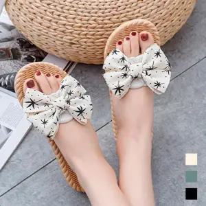 [오노마] ONM 여성 리본 포인트 해변 바닷가 일상 외출 슬리퍼