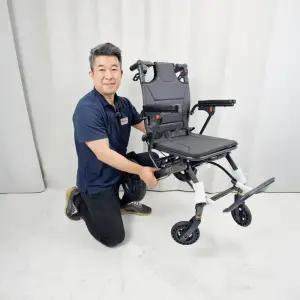 가벼운 접이식 여행용 휠체어 TW5SC 10.5kg 초경량 미니 소형 항공기 수화물