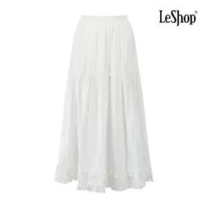 [르샵] 더블 프릴 롱 밴딩 스커트 (BQ2SK007A)