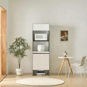 데코로쏘 비스포크 오브제 500 다용도 수납 레일형 로봇청소기장 빌트인 냉장고틈새장