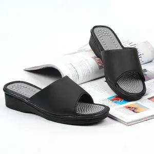 꼭지스토어 국산 여성 사무실 슬리퍼 통굽 학교 선생님 교사 발편한 실내 슬리퍼 4cm 하굽트임