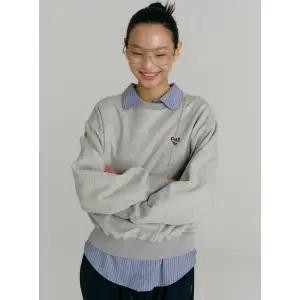 [레이로우](천안아산점)로고 핀턱 맨투맨 하트 핀턱 셔츠 [9TS3010Y]