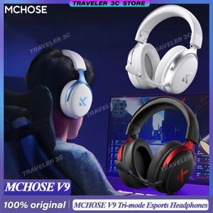 기존 MCHOSE V9 Pro 맞춤형 게임용 헤드폰 트라이 모드 Esports 이어폰 고해상도 음악 활성 소음 감소 헤드