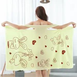 원피스형샤워타올 어린이 비치 가운 물놀이 흡수력